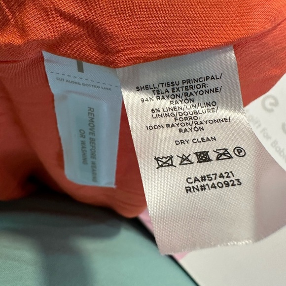 Loft Orange Belted Pocket Midi Dress size 10 - Picture 6 of 6